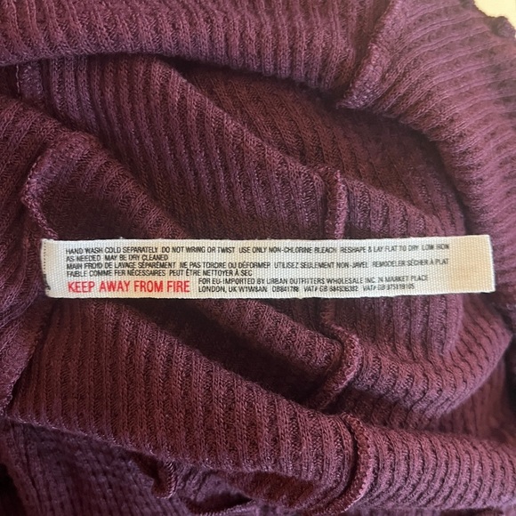 Intimately Free People Make It Easy Thermal, Mock Neck, Long Sleeves, XS - Picture 6 of 7